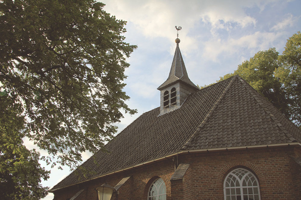 Reformed church in the center of Bronkhorst